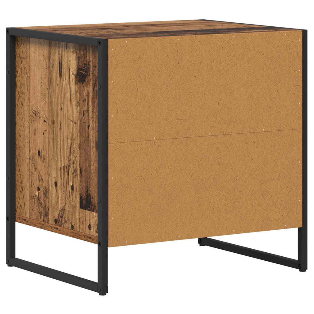 Nachttisch 2 pcs Altholz 50 x 39,5 x 50 cm Holzwerkstoff