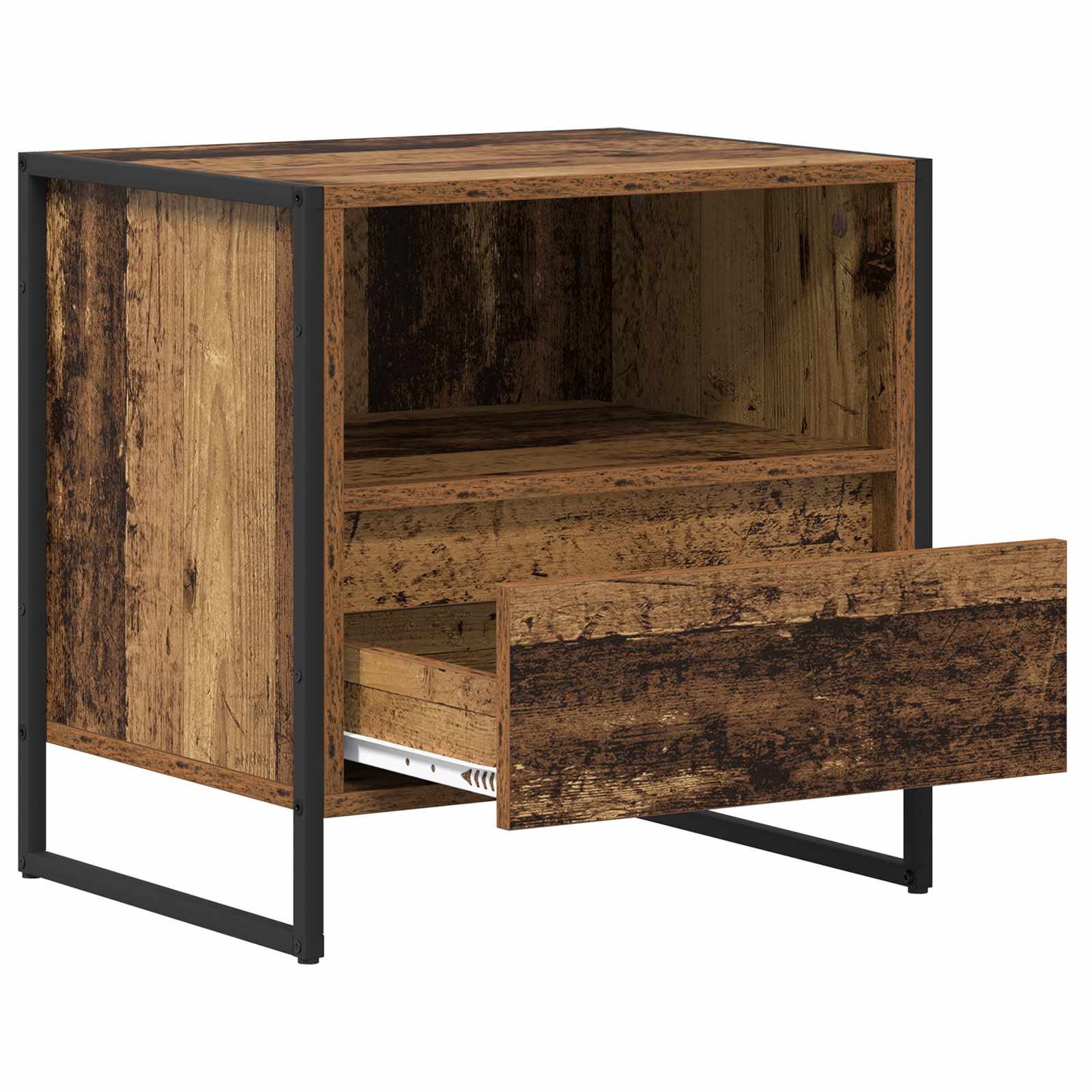 Nachttisch 2 pcs Altholz 50 x 39,5 x 50 cm Holzwerkstoff