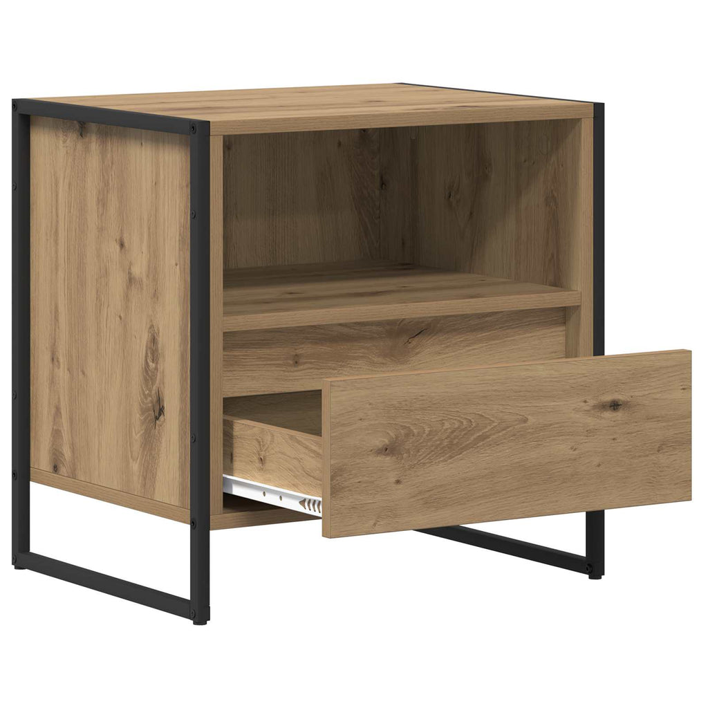 Nachttisch Kunsthandwerk Eiche 50 x 39,5 x 50 cm Holzwerkstoff