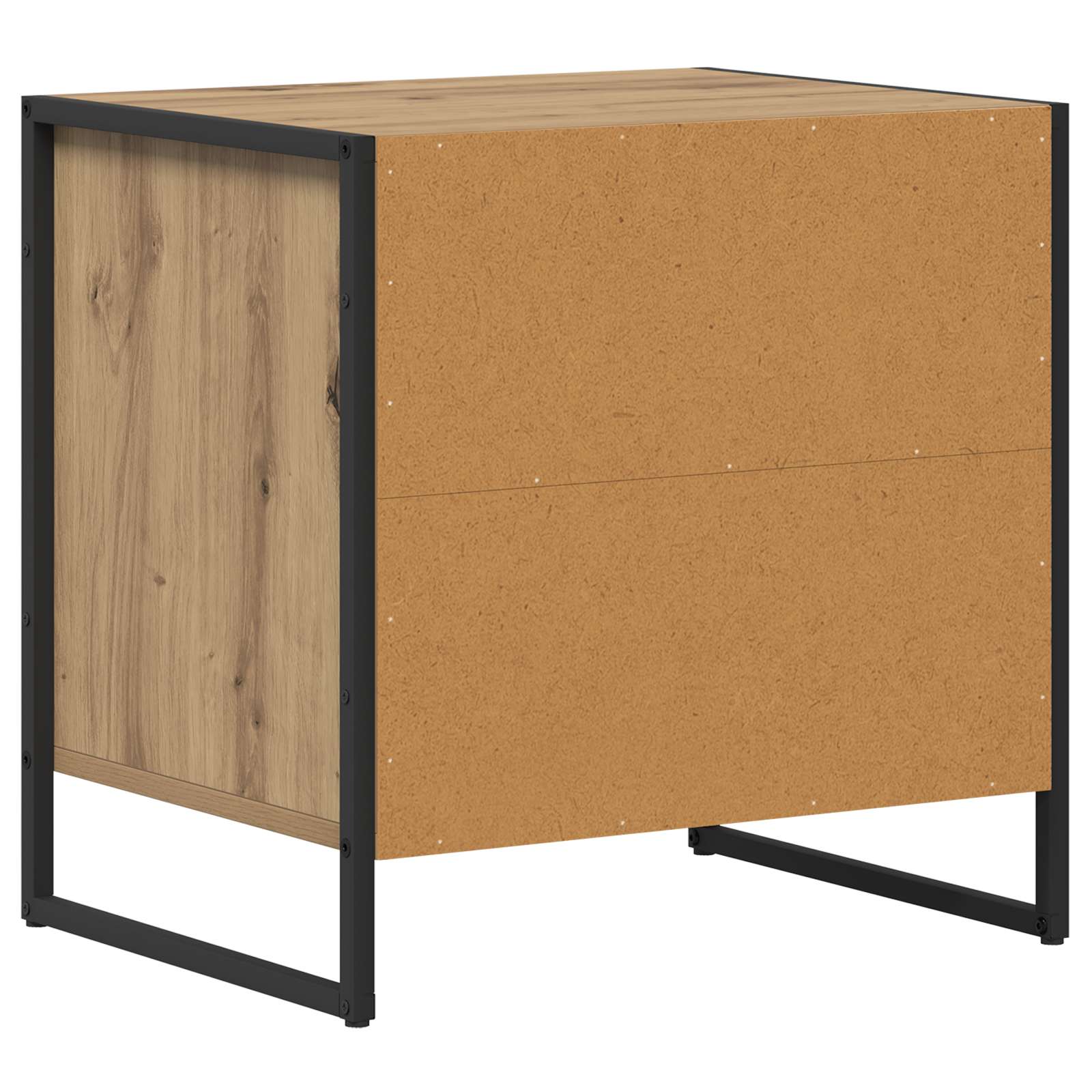 Nachttisch 2 pcs Kunsthandwerk Eiche 50 x 39,5 x 50 cm