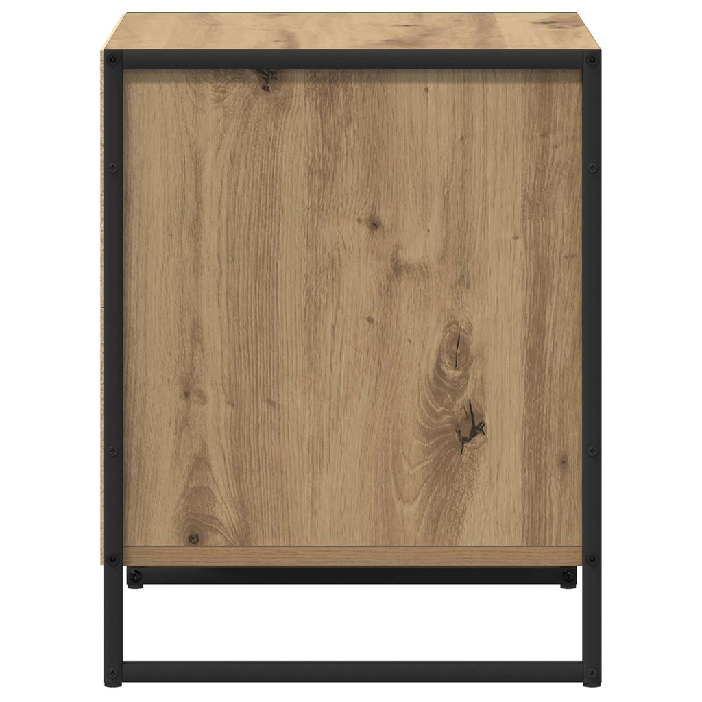 Nachttisch 2 pcs Kunsthandwerk Eiche 50 x 39,5 x 50 cm
