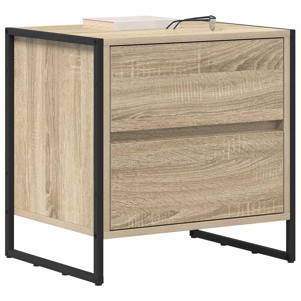 Nachttisch 2 pcs Sonoma 50 x 39,5 x 50 cm Holzwerkstoff