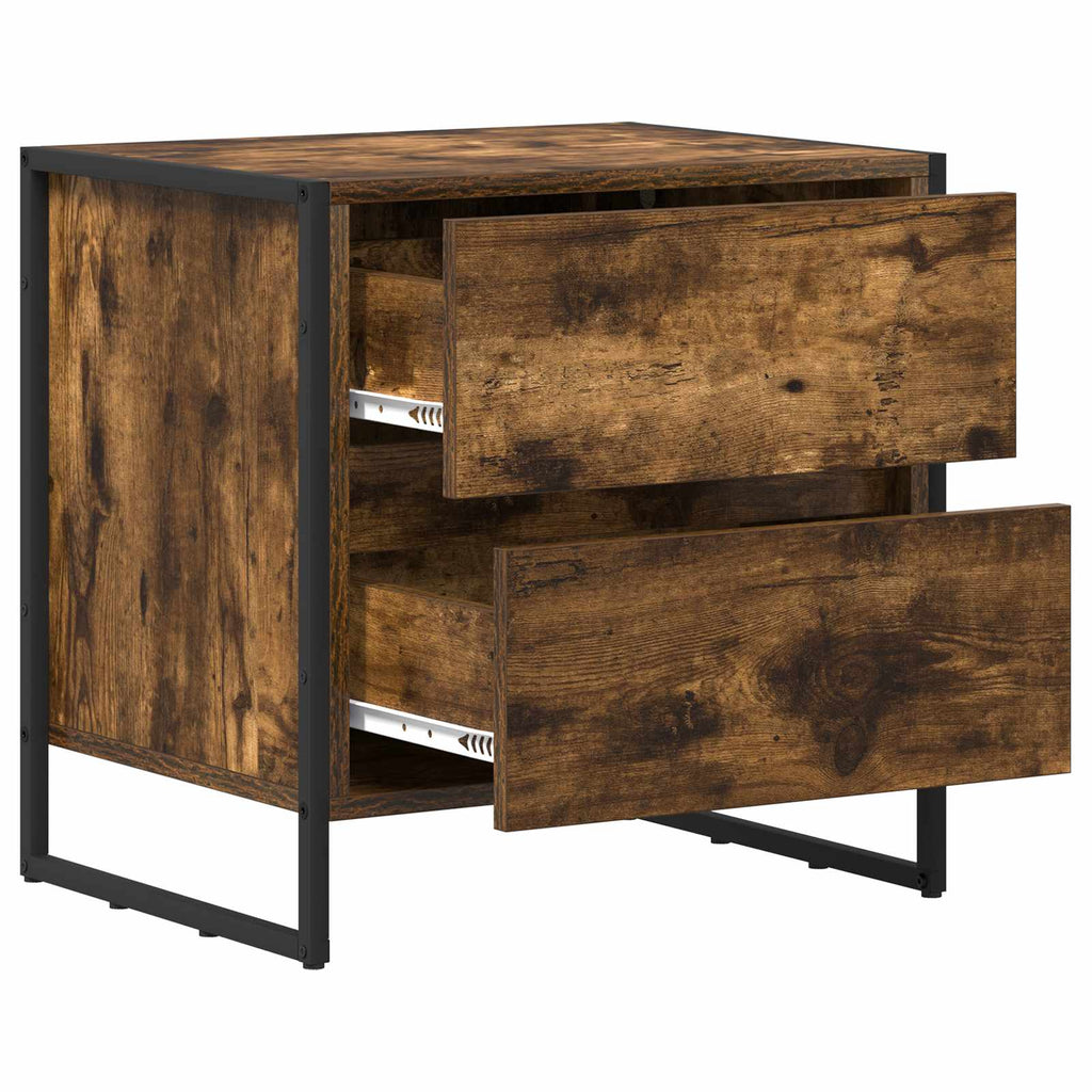 Nachttisch 2 pcs Raucharbe 50 x 39,5 x 50 cm Holzwerkstoff