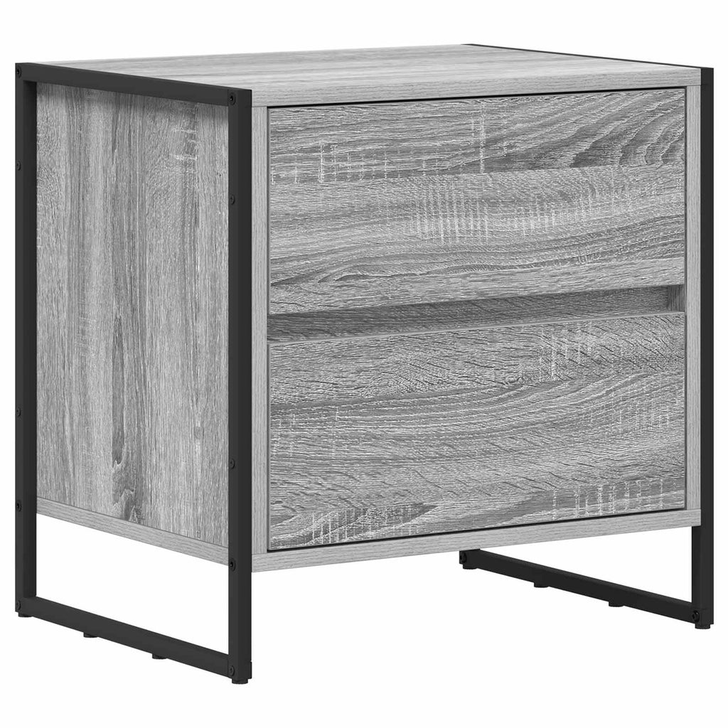 Nachttisch 2 pcs Graues Sonoma 50 x 39,5 x 50 cm Holzwerkstoff
