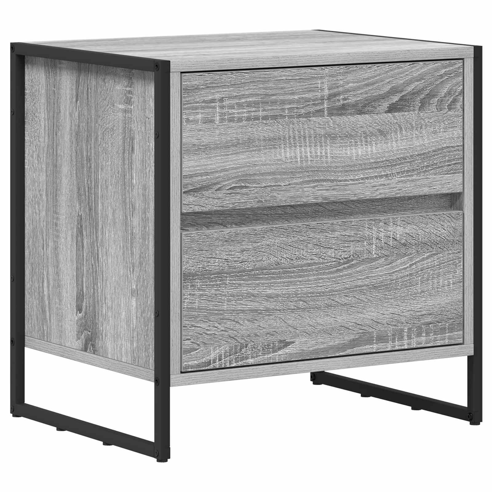 Nachttisch 2 pcs Graues Sonoma 50 x 39,5 x 50 cm Holzwerkstoff