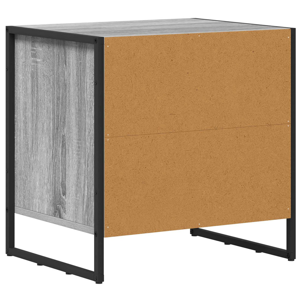Nachttisch 2 pcs Graues Sonoma 50 x 39,5 x 50 cm Holzwerkstoff