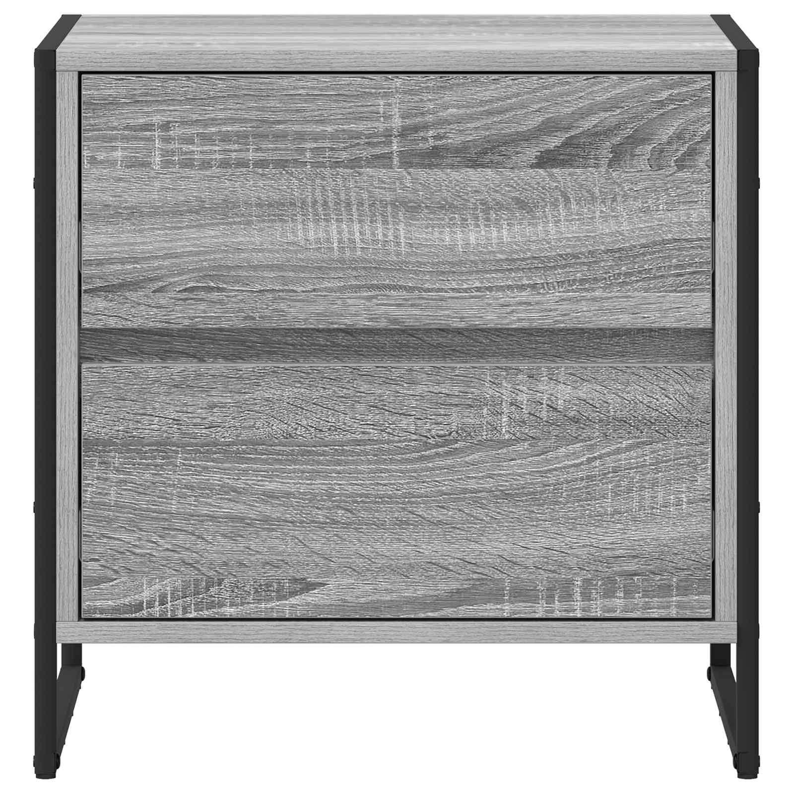Nachttisch 2 pcs Graues Sonoma 50 x 39,5 x 50 cm Holzwerkstoff