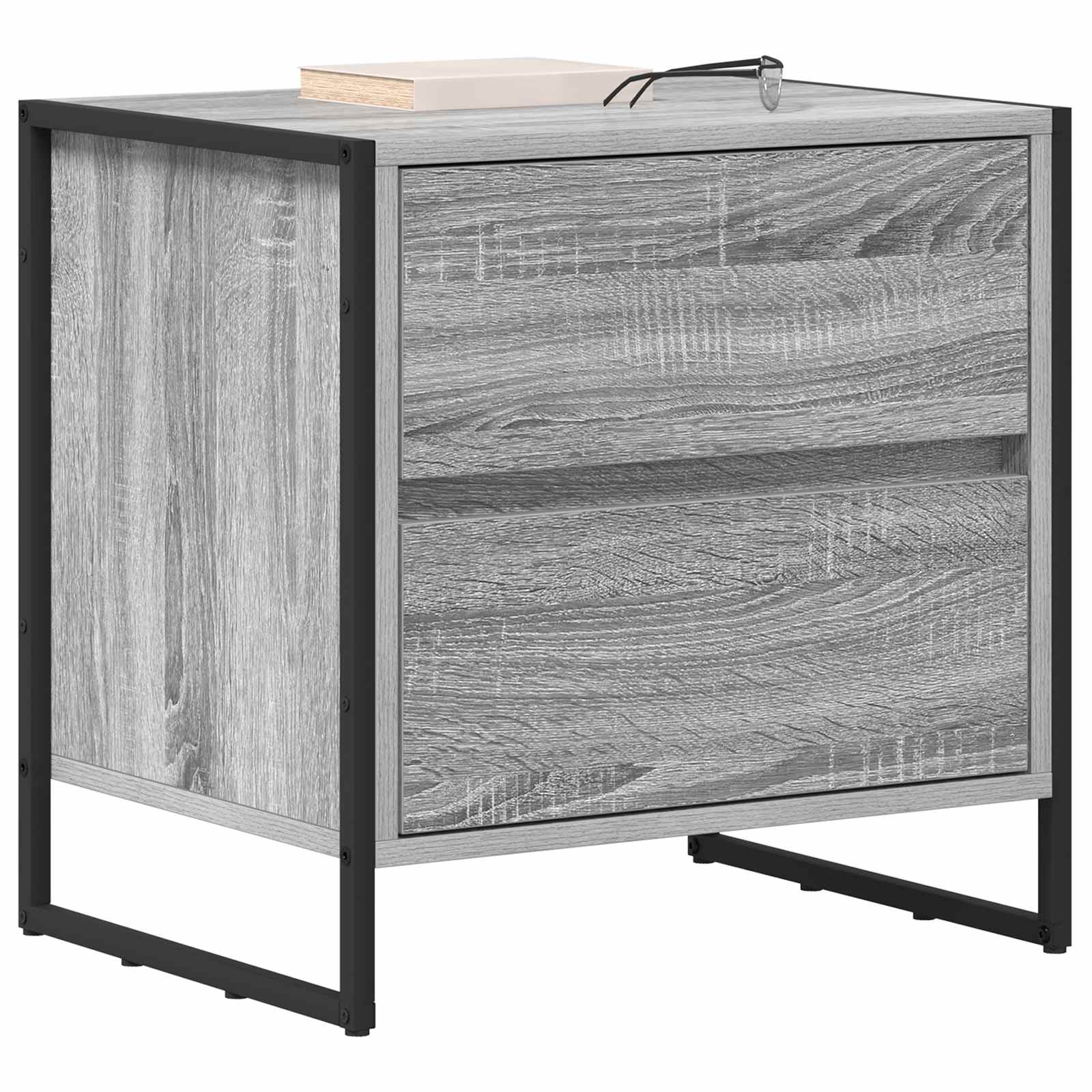 Nachttisch 2 pcs Graues Sonoma 50 x 39,5 x 50 cm Holzwerkstoff