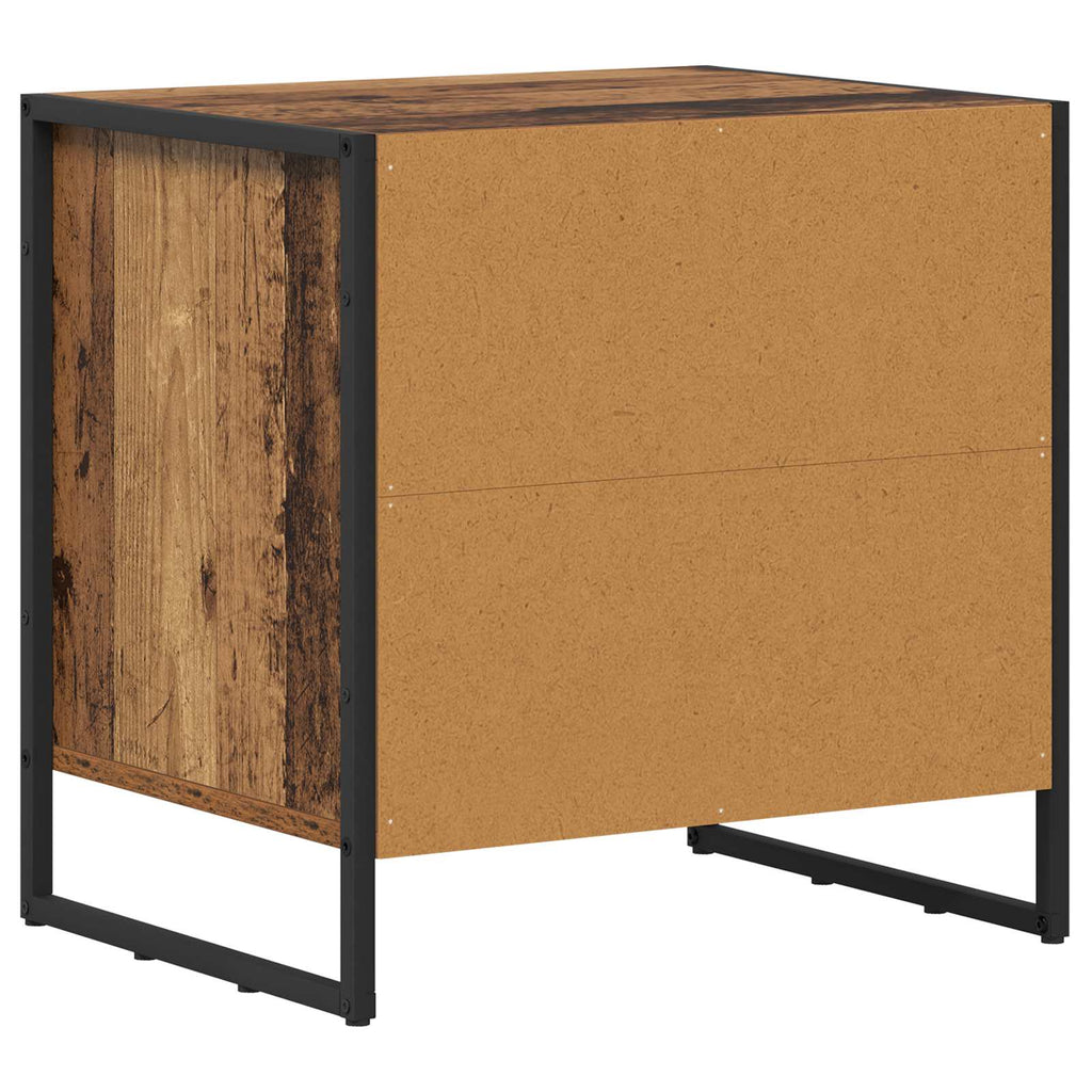 Nachttisch 2 pcs Altholz 50 x 39,5 x 50 cm Holzwerkstoff