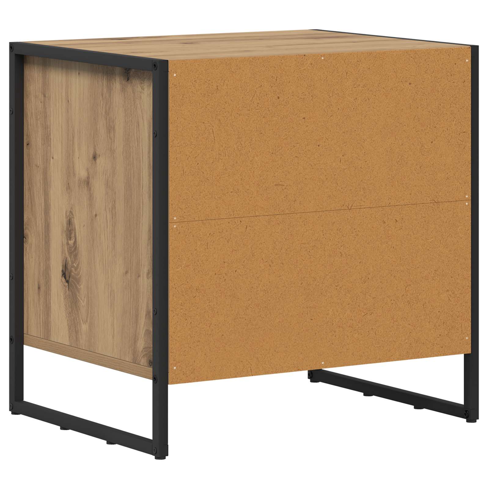 Nachttisch 2 pcs Kunsthandwerk Eiche 50 x 39,5 x 50 cm