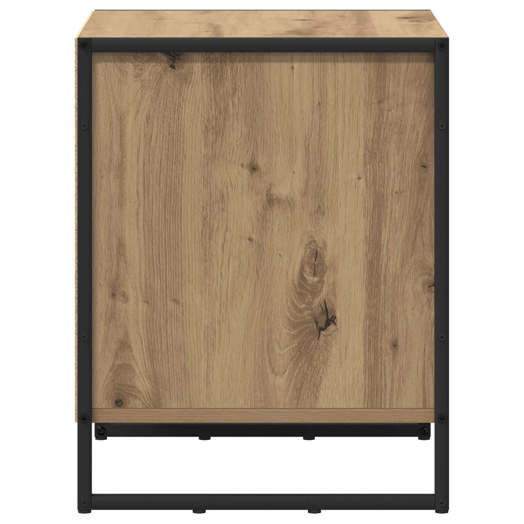 Nachttisch 2 pcs Kunsthandwerk Eiche 50 x 39,5 x 50 cm