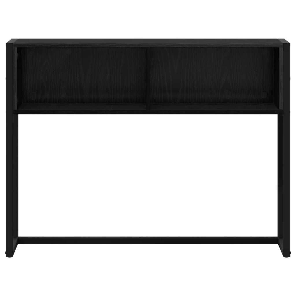 Beistelltisch Schwarz Eichen-Optik 100 x 36 x 75 cm