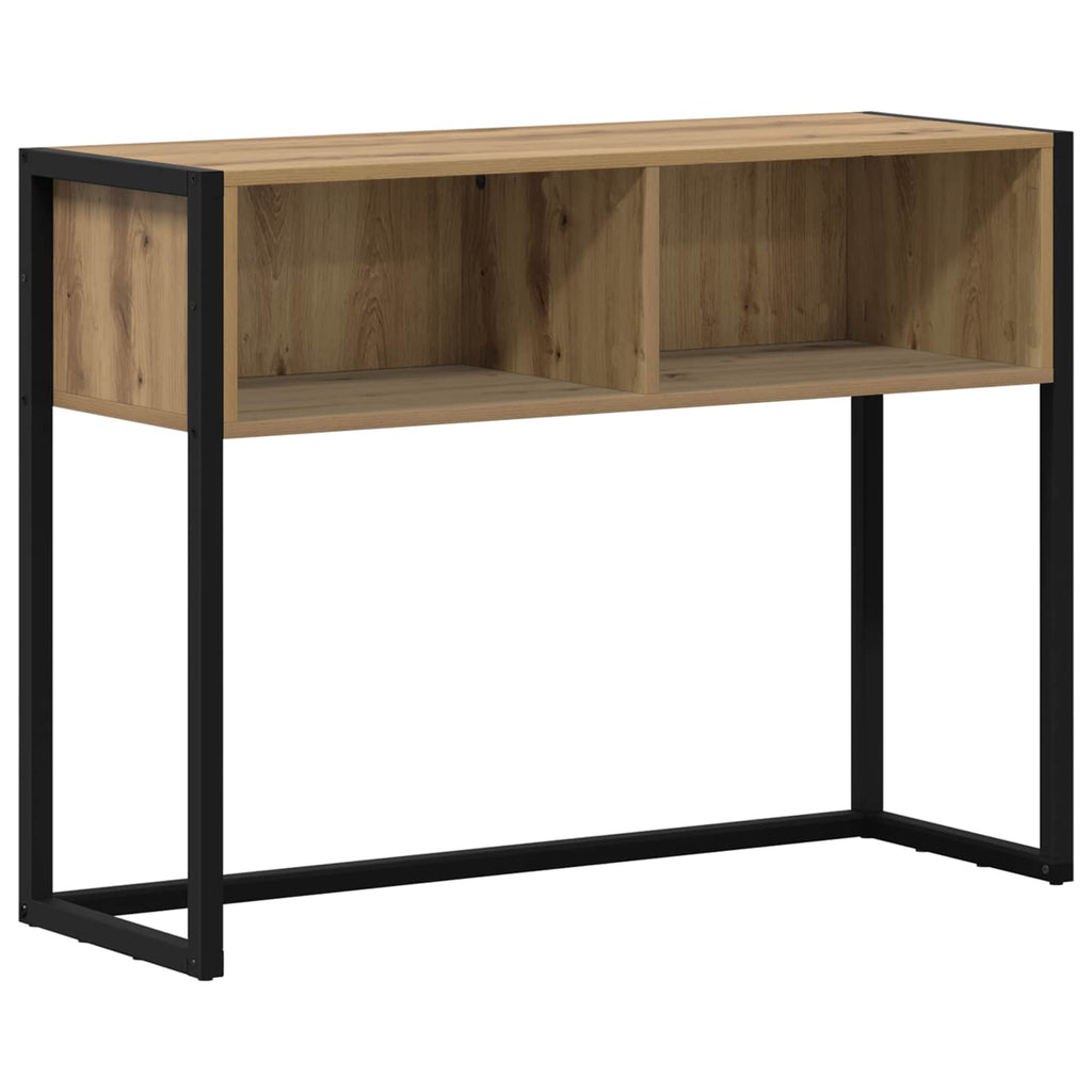 Beistelltisch mit Speicher Kunsthandwerk Eiche 100 x 36 x 75 cm
