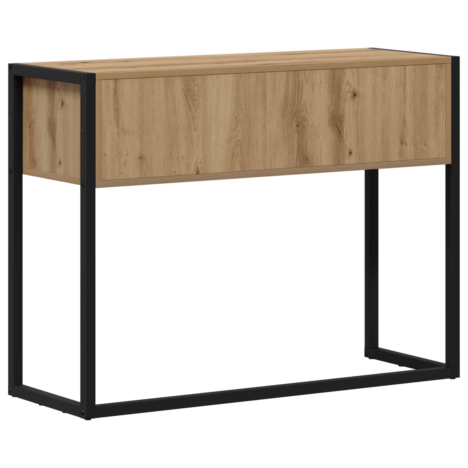 Beistelltisch mit Speicher Kunsthandwerk Eiche 100 x 36 x 75 cm