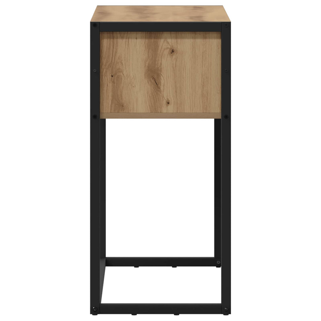 Beistelltisch mit Speicher Kunsthandwerk Eiche 100 x 36 x 75 cm