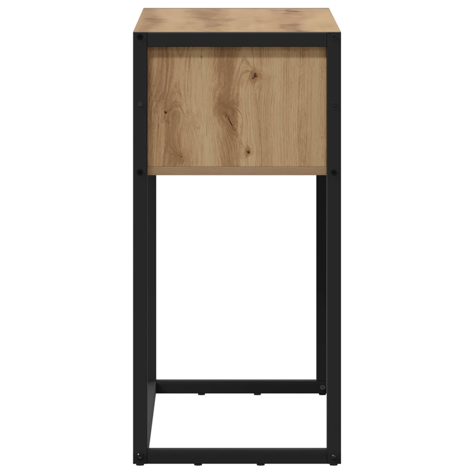 Beistelltisch mit Speicher Kunsthandwerk Eiche 100 x 36 x 75 cm