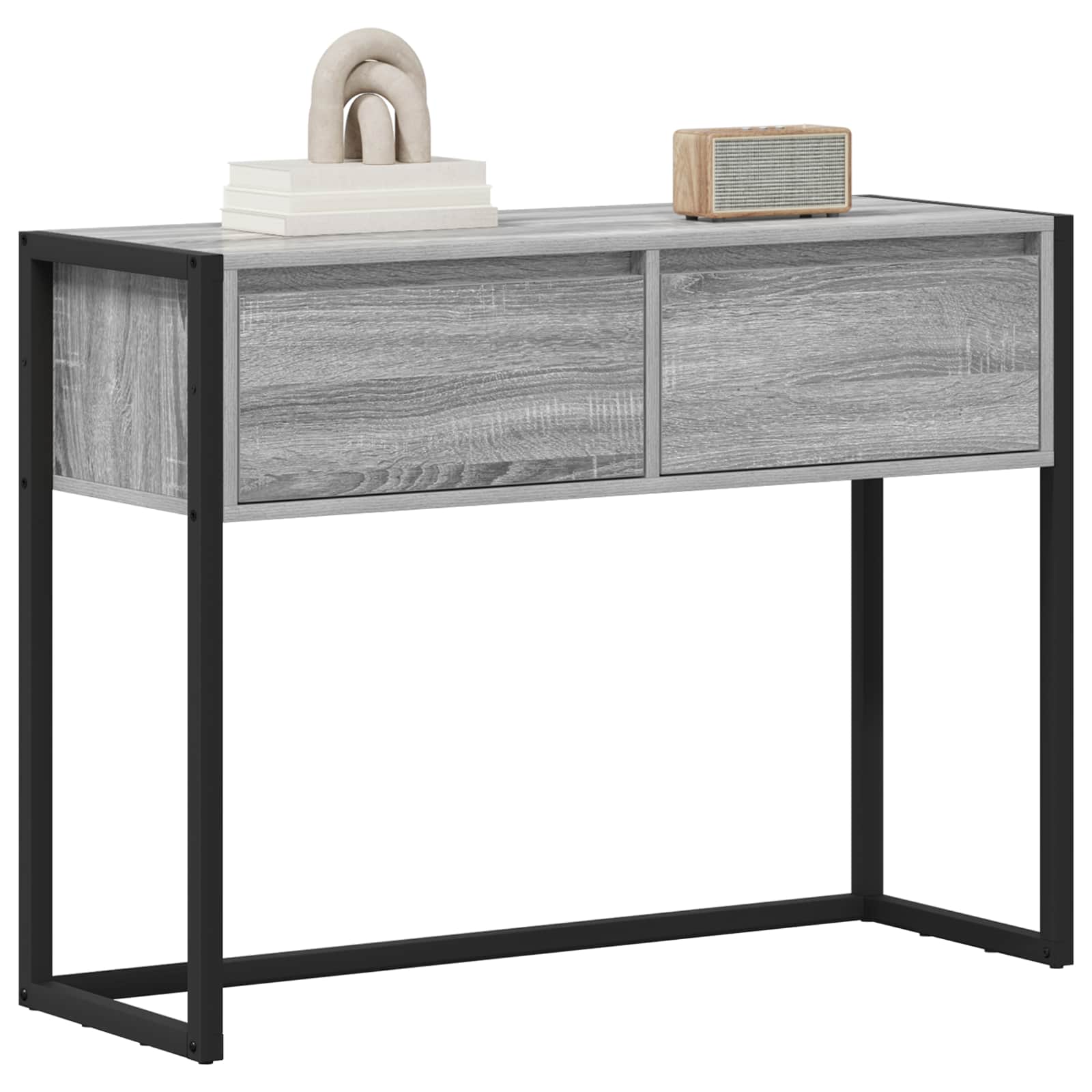 Beistelltisch Graues Sonoma 100 x 36 x 75 cm Holzwerkstoff