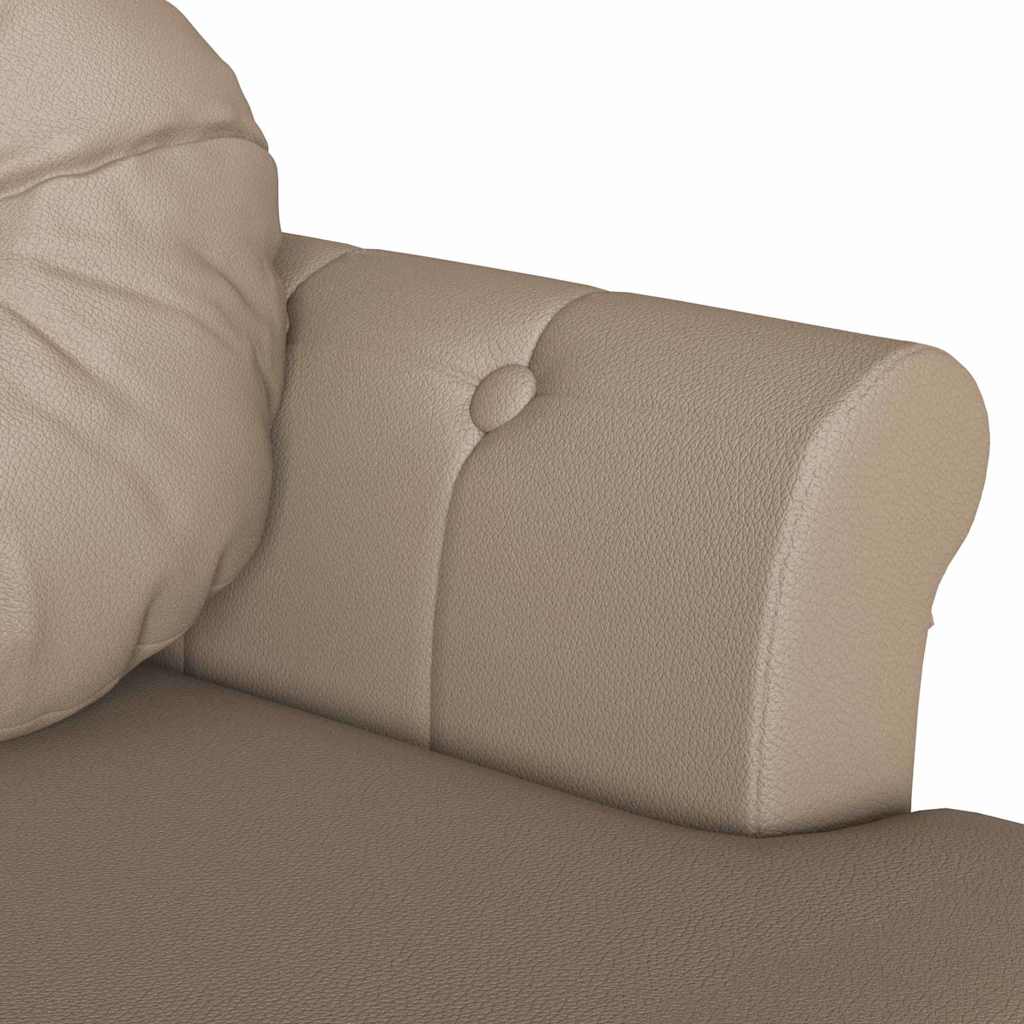 Chesterfield Bank Cappuccino 120,5 x 65 x 75 cm Kunstleder