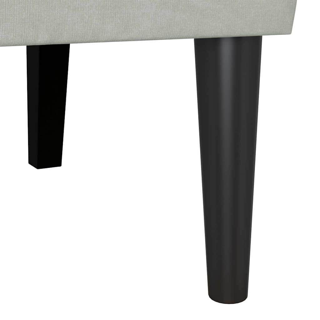 Chesterfield Bank Hellgrau 112 x 65,5 x 75 cm Samt
