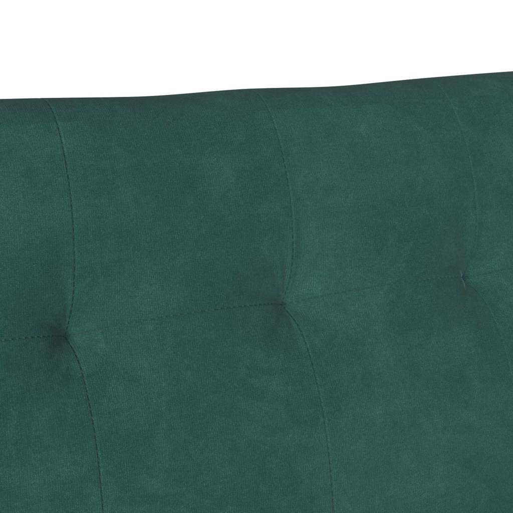 Chesterfield Bank Dunkelgrün 112 x 65,5 x 75 cm Samt