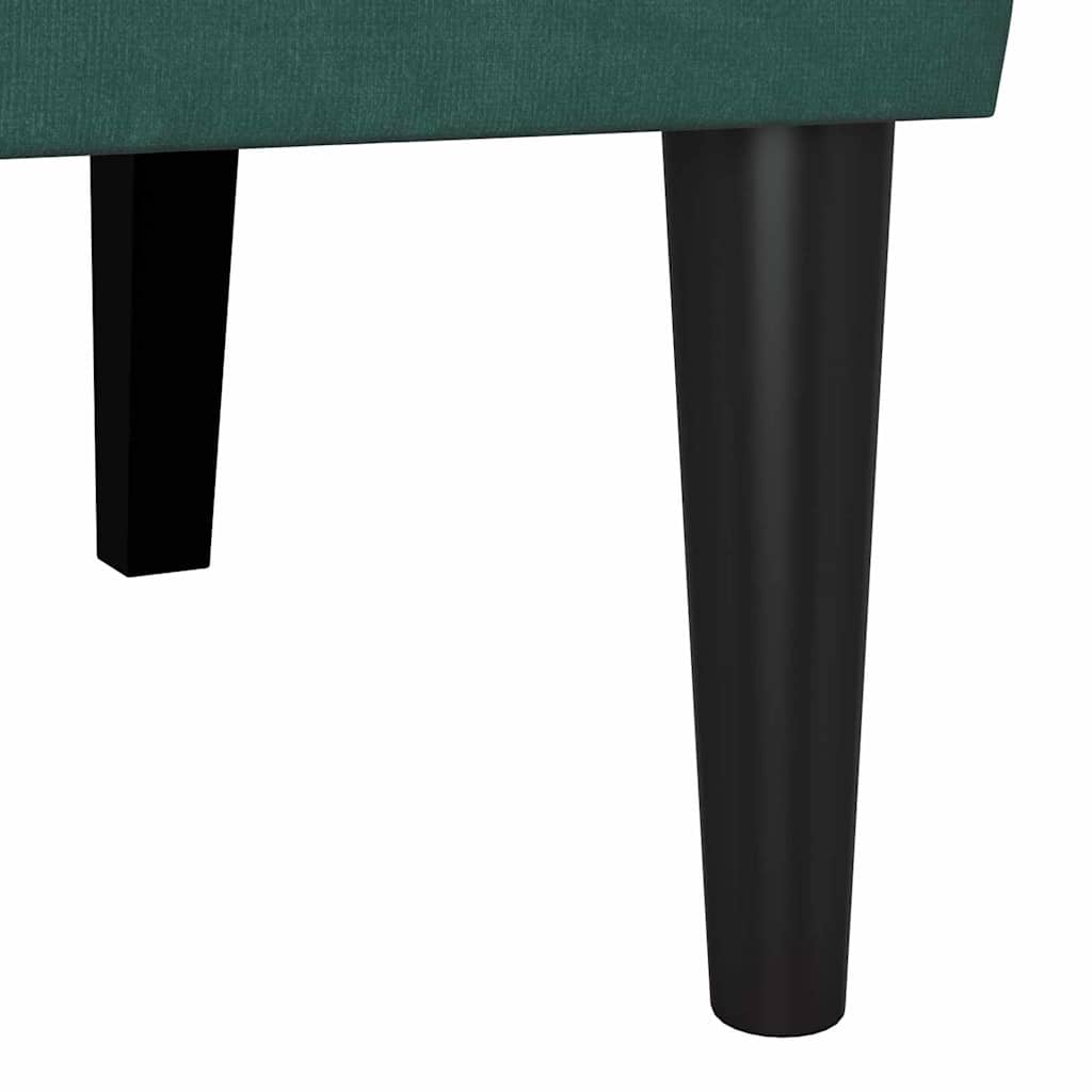 Chesterfield Bank Dunkelgrün 112 x 65,5 x 75 cm Samt
