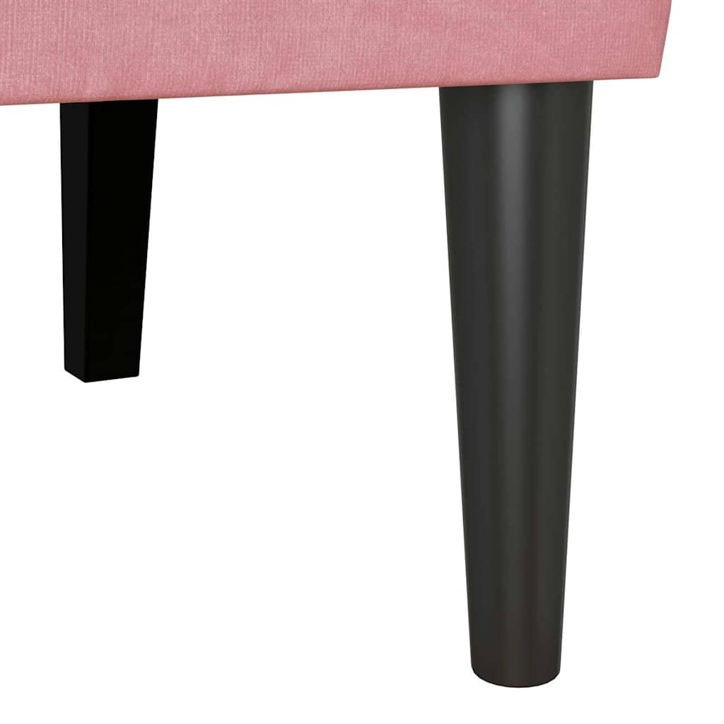 Chesterfield Bank Rosa 112 x 65,5 x 75 cm Samt