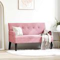 Chesterfield Bank Rosa 112 x 65,5 x 75 cm Samt