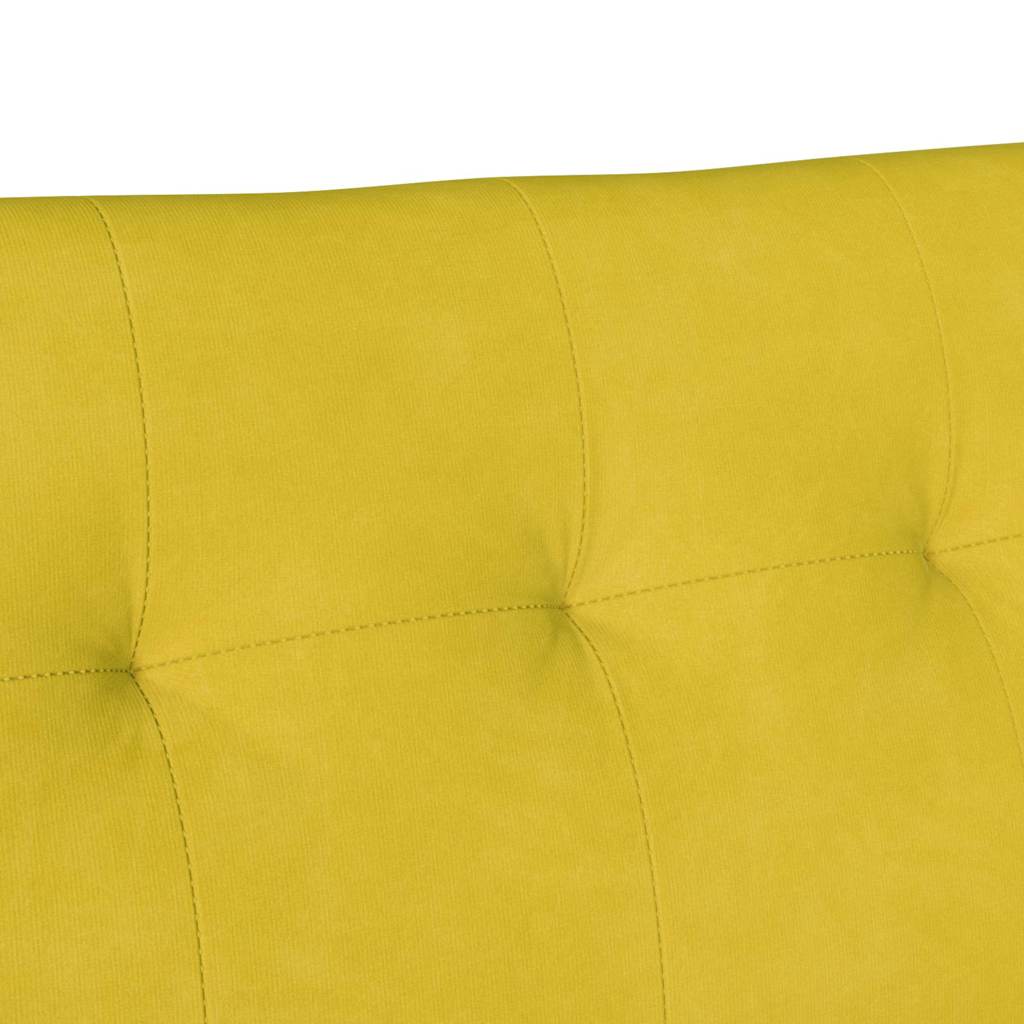 Chesterfield Bank Gelb 112 x 65,5 x 75 cm Samt