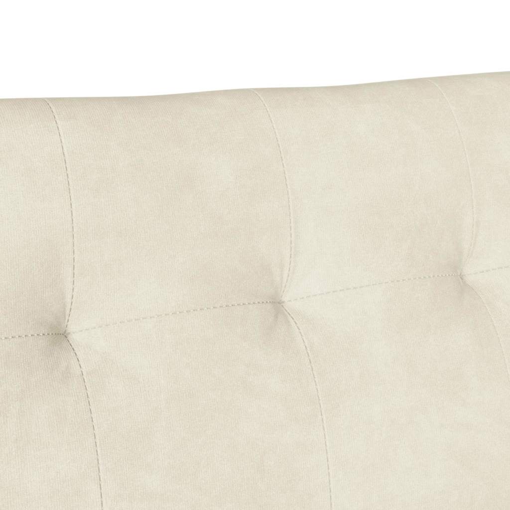 Chesterfield Bank Creme 112 x 65,5 x 75 cm Samt