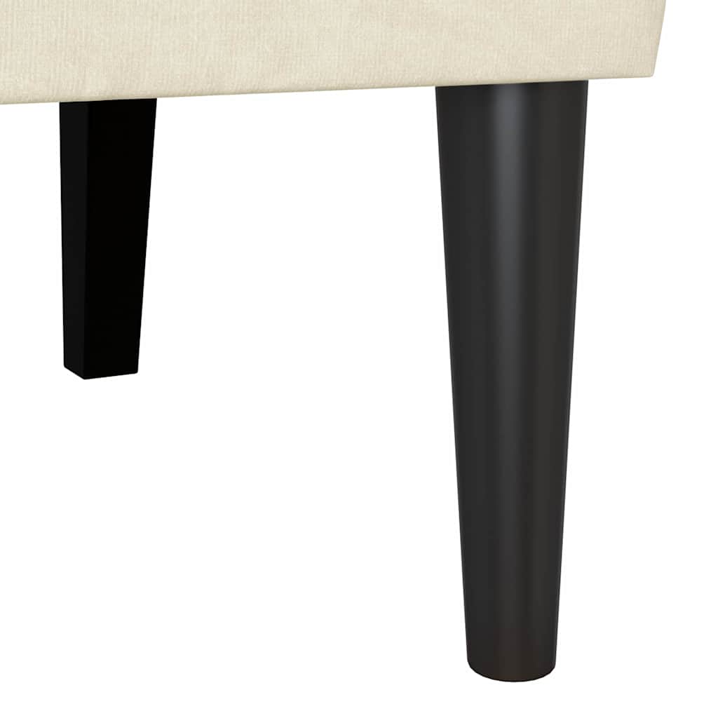 Chesterfield Bank Creme 112 x 65,5 x 75 cm Samt