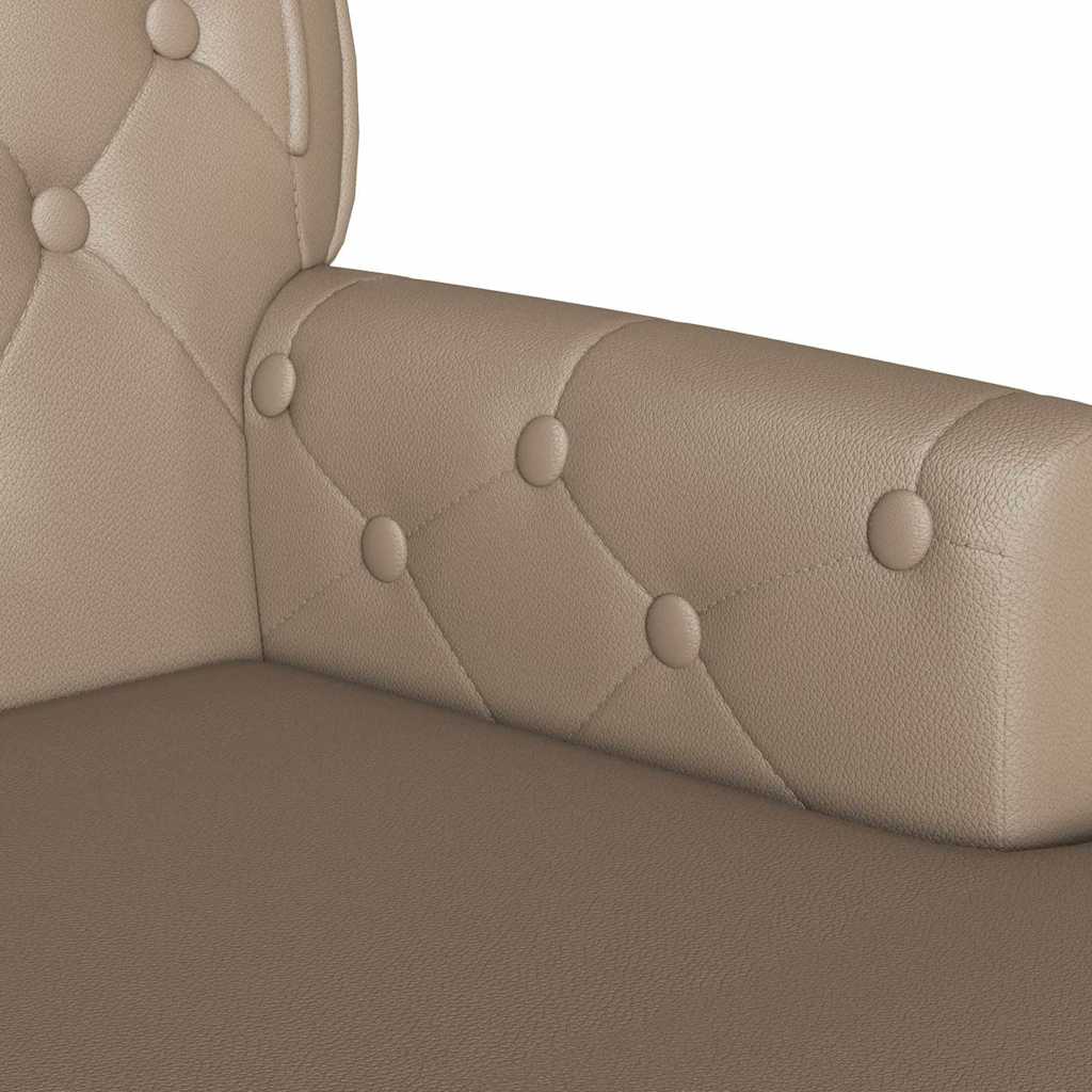 Chesterfield Bank Cappuccino 119,5 x 64,5 x 75 cm Kunstleder