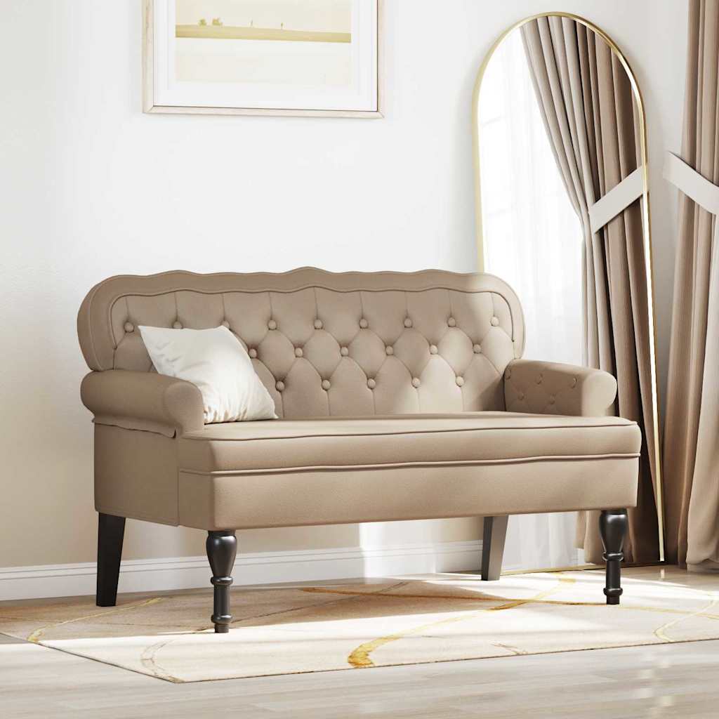 Chesterfield Bank Cappuccino 119,5 x 64,5 x 75 cm Kunstleder