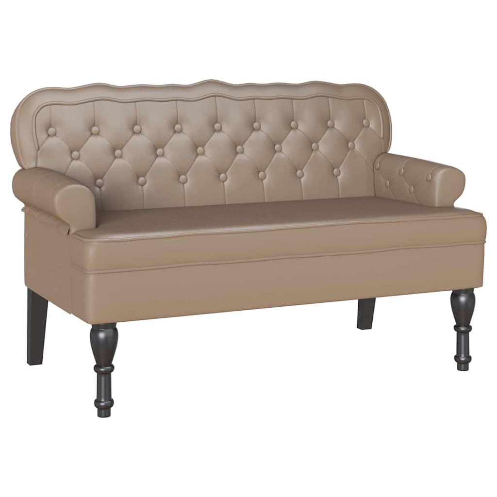 Chesterfield Bank Cappuccino 119,5 x 64,5 x 75 cm Kunstleder