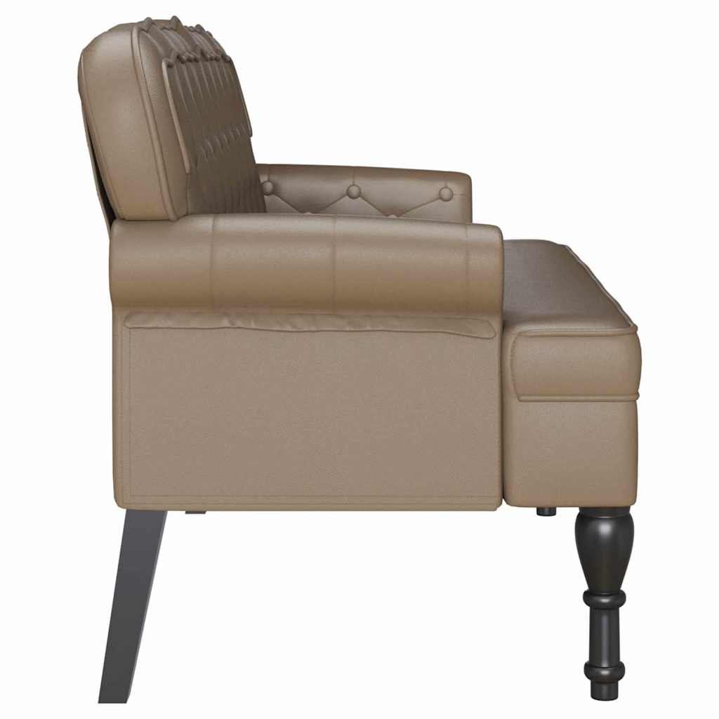 Chesterfield Bank Cappuccino 119,5 x 64,5 x 75 cm Kunstleder