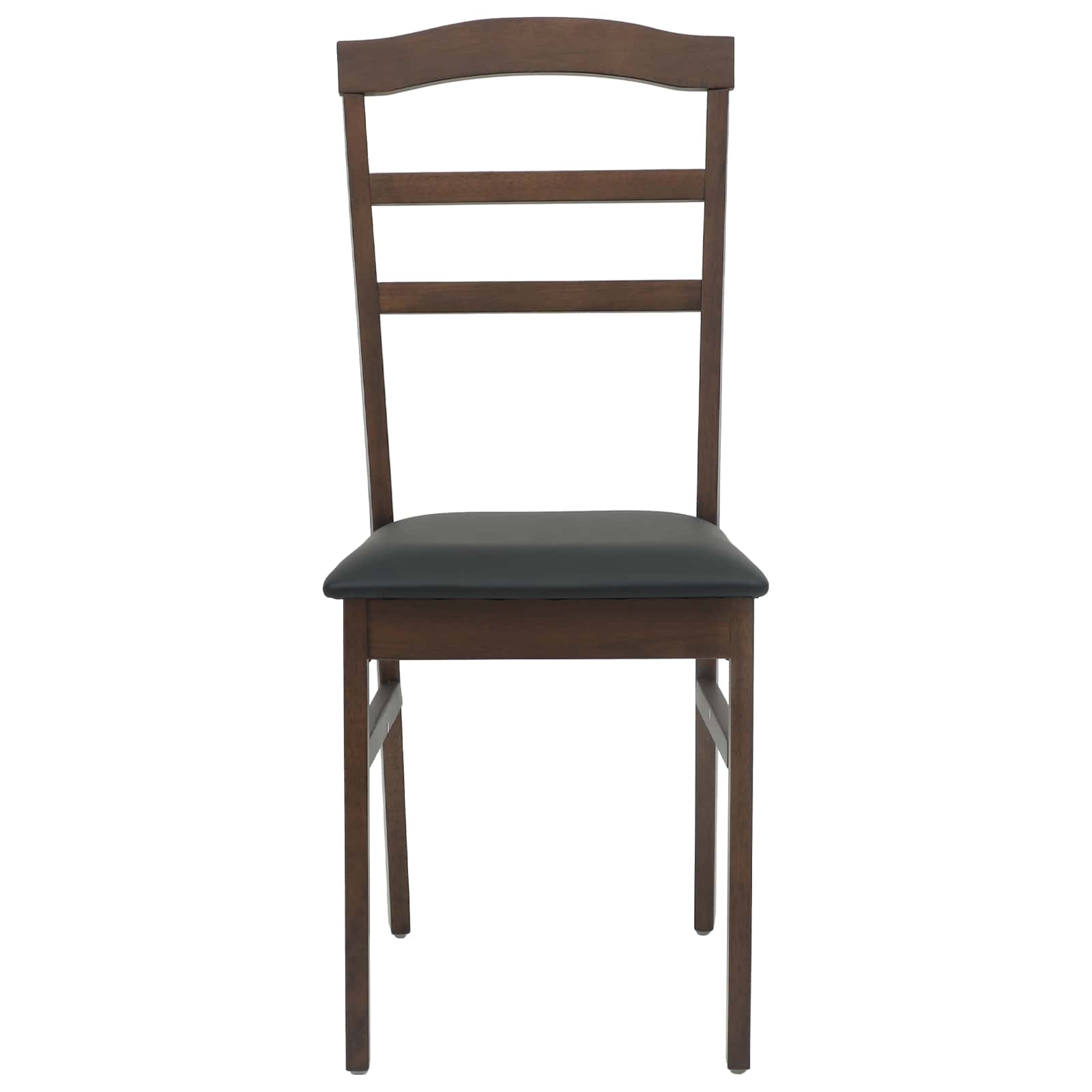 Esszimmerstuhl 2 pcs Hellbraun und Schwarz Massives Gummiholz