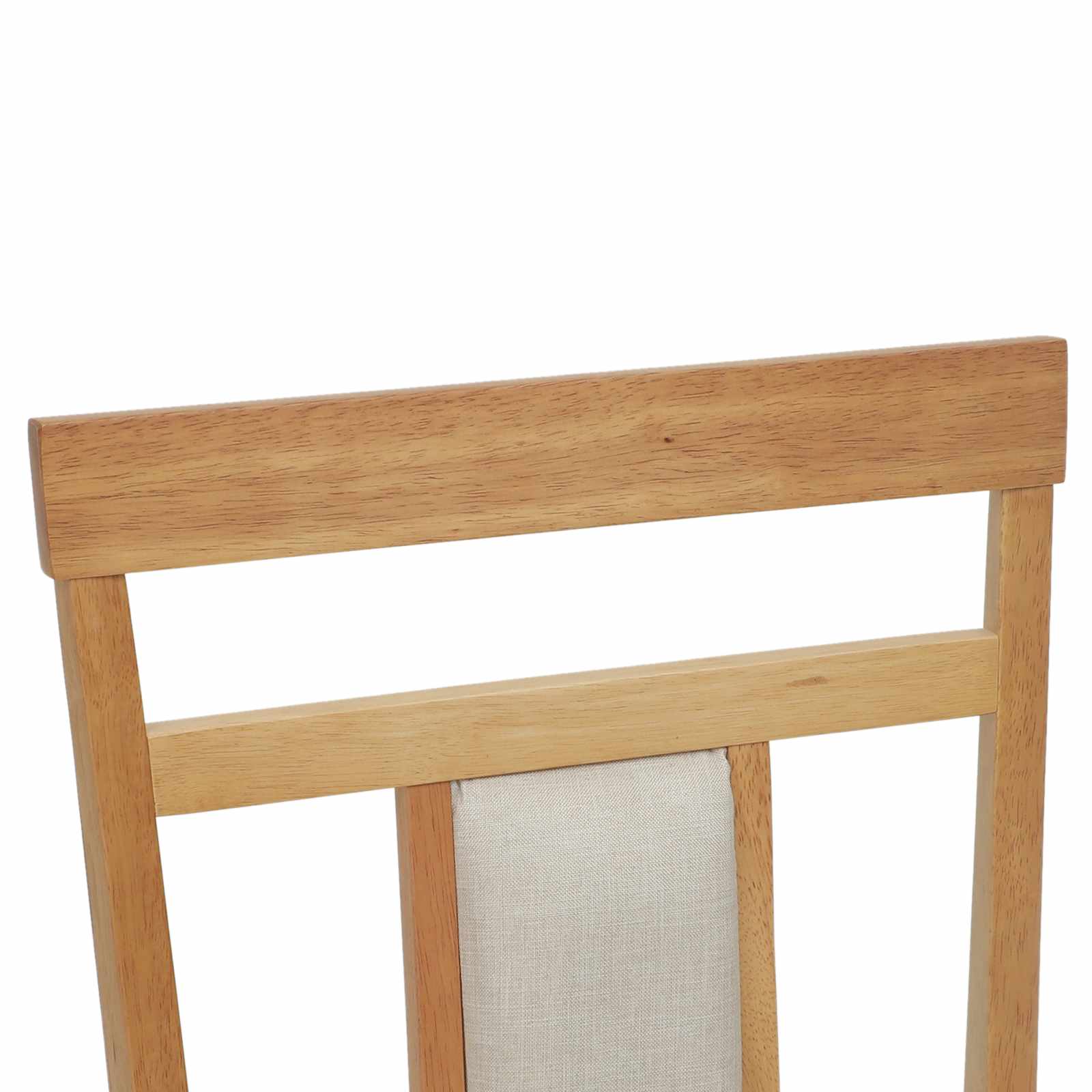 Esszimmerstuhl 2 pcs Natur Massives Gummiholz
