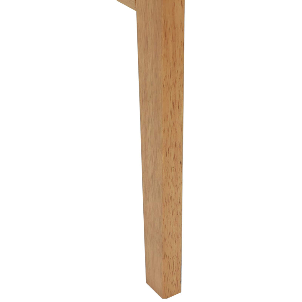 Esszimmerstuhl 2 pcs Natur Massives Gummiholz