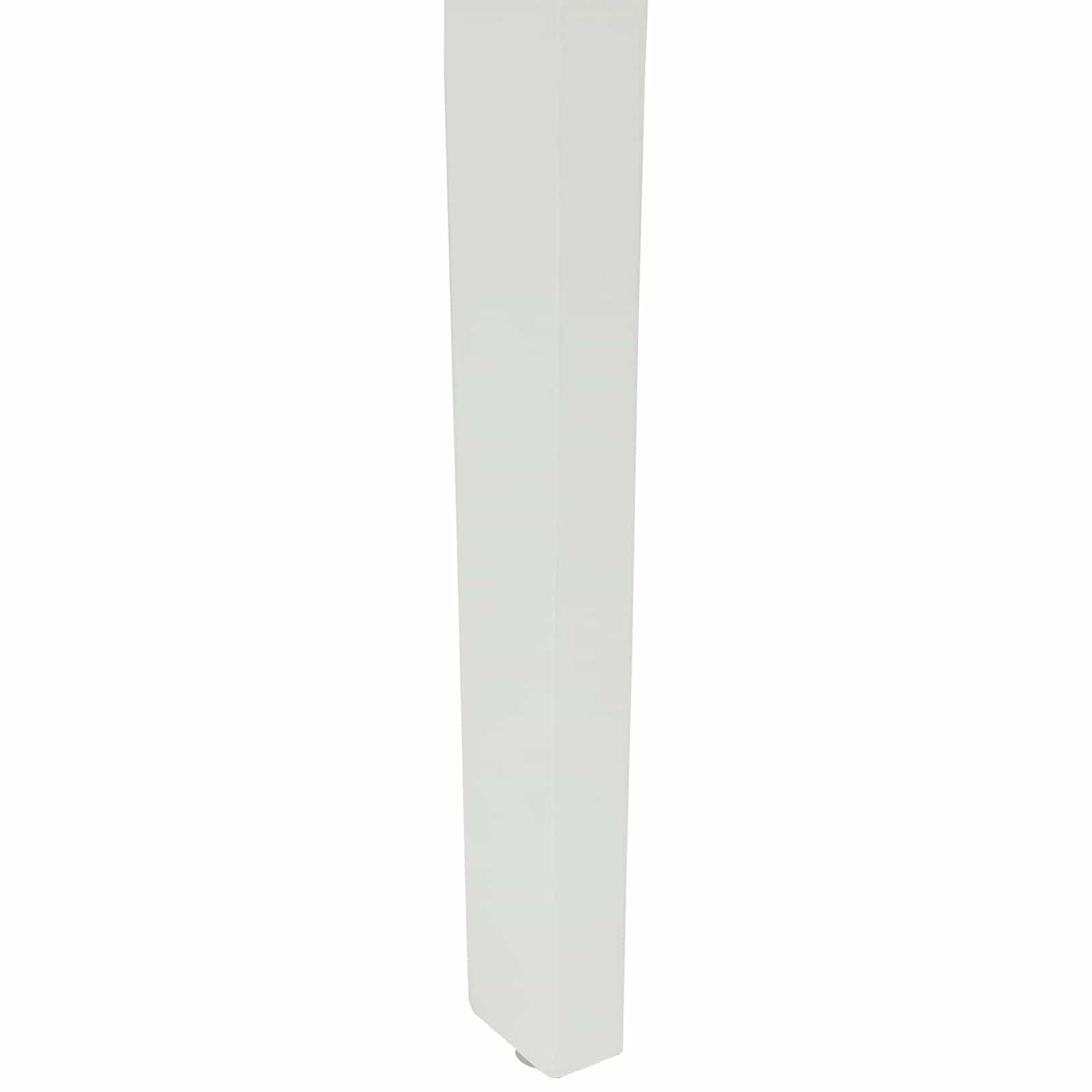 Esszimmerstuhl 2 pcs Weiß Massives Gummiholz