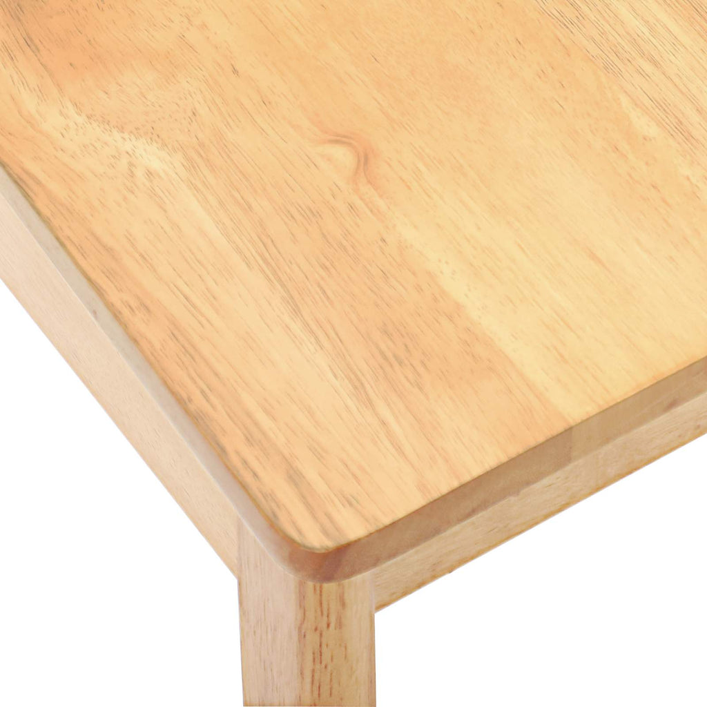 Esszimmerstuhl 2 pcs Natur Solides Gummiholz