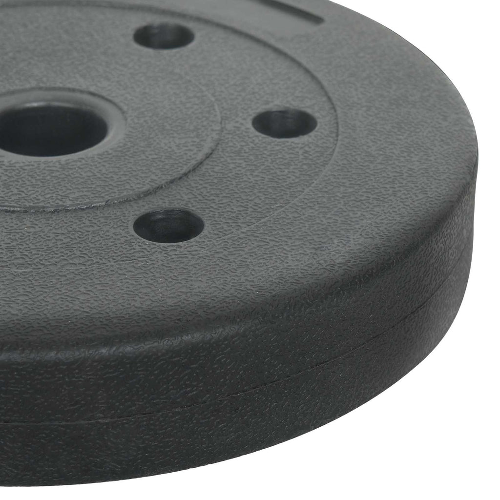 Gewichtsscheiben 4 pcs 10 kg Schwarz Zement und Eisensand