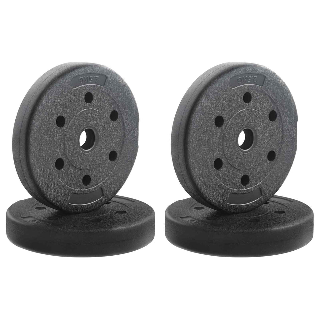 Gewichtsscheiben 4 pcs 10 kg Schwarz Zement und Eisensand