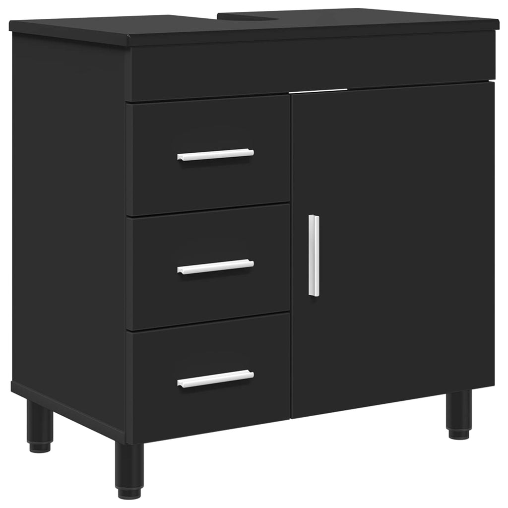Waschtisch Schwarz 60 x 35 x 60 cm Holzwerkstoff