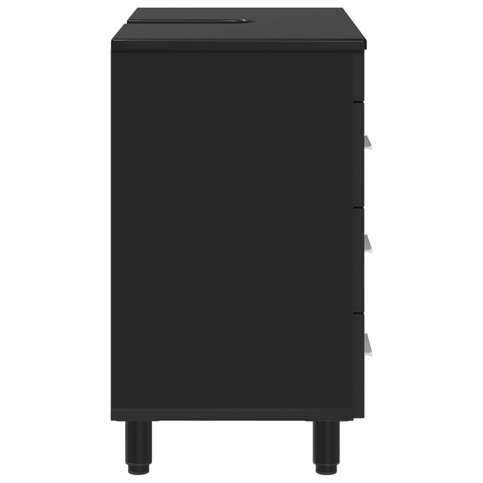Waschtisch Schwarz 60 x 35 x 60 cm Holzwerkstoff