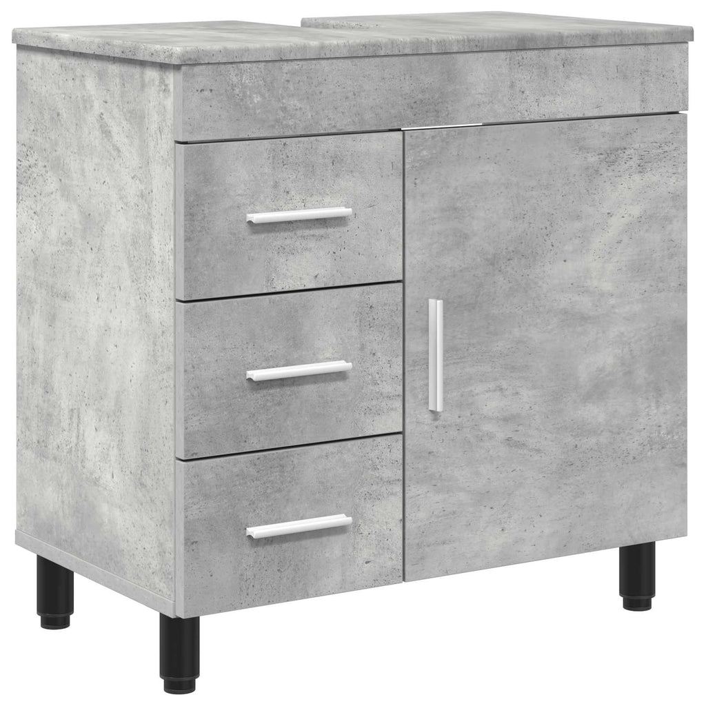 Waschtisch Betongrau 60 x 35 x 60 cm Holzwerkstoff