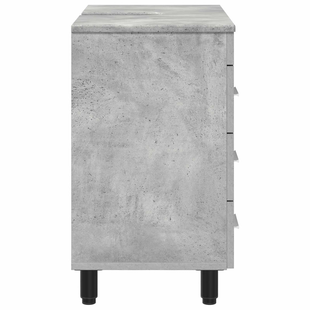 Waschtisch Betongrau 60 x 35 x 60 cm Holzwerkstoff
