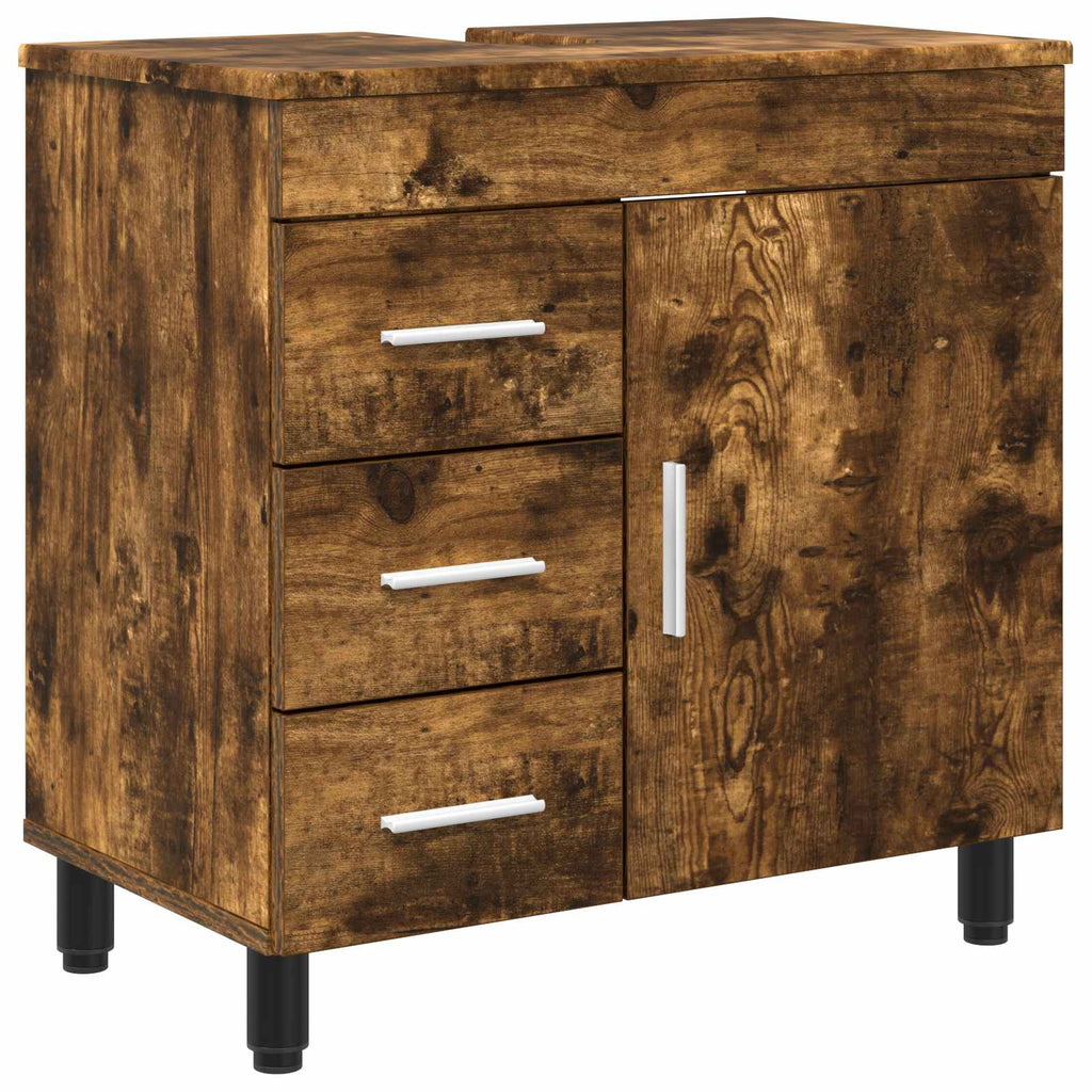 Waschtisch Geräucherte Eiche 60 x 35 x 60 cm Holzwerkstoff