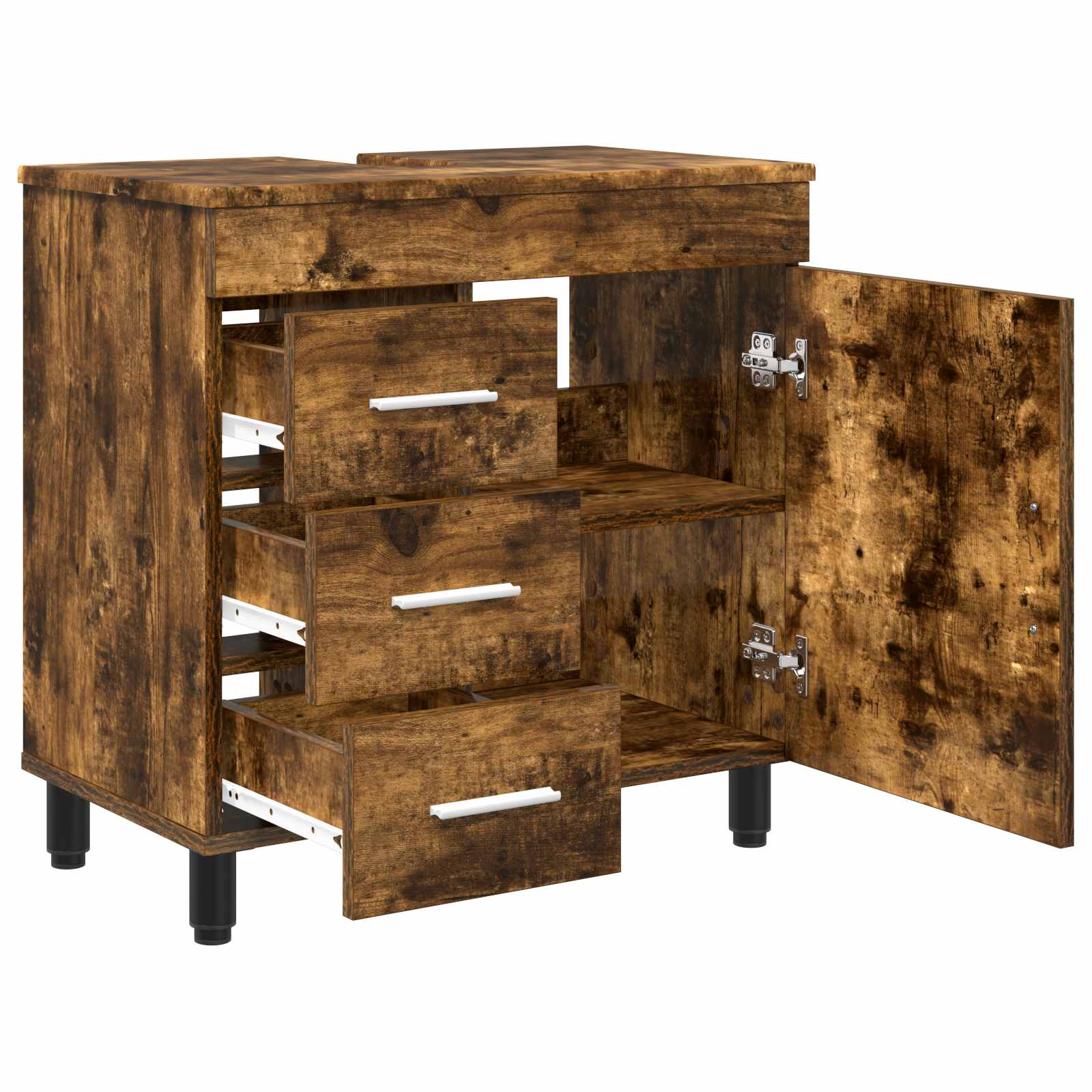 Waschtisch Geräucherte Eiche 60 x 35 x 60 cm Holzwerkstoff