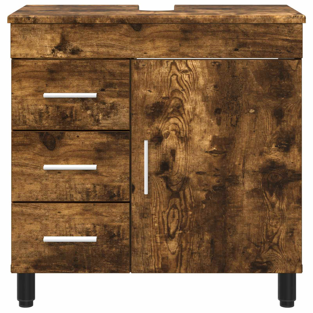 Waschtisch Geräucherte Eiche 60 x 35 x 60 cm Holzwerkstoff