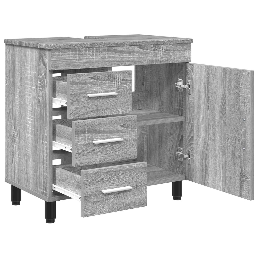 Waschtisch Grau Sonoma 60 x 35 x 60 cm Holzwerkstoff