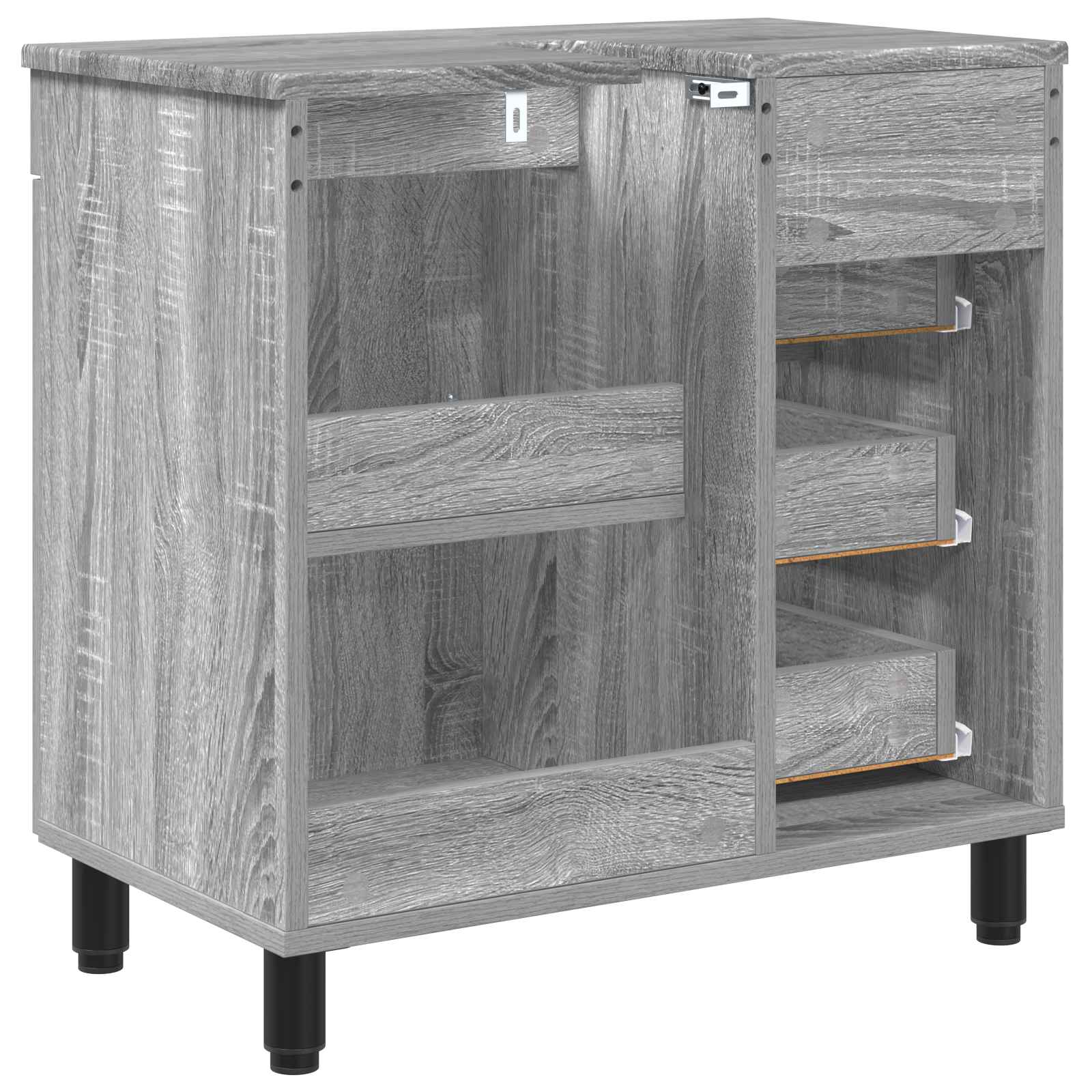 Waschtisch Grau Sonoma 60 x 35 x 60 cm Holzwerkstoff